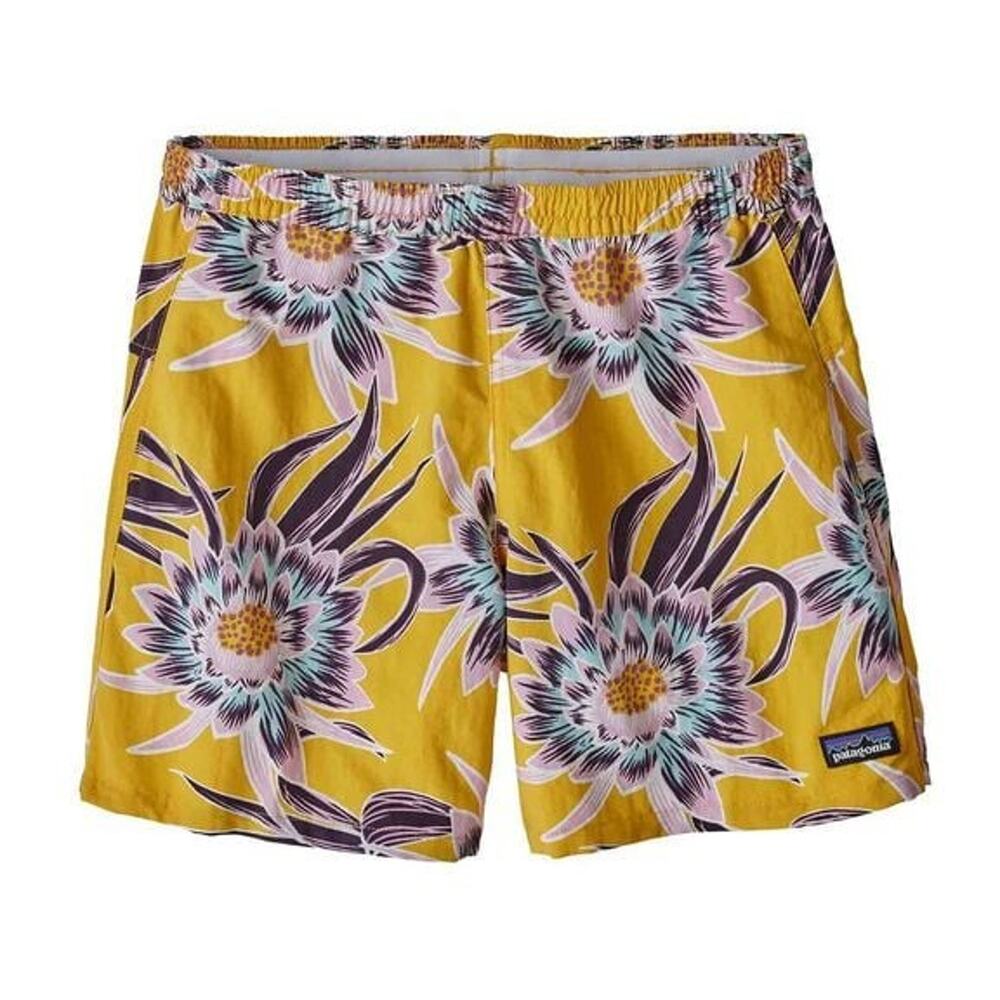 Patagonia Women's 4" Baggies Shorts Boardshort Floral Yellow Women's Size XS - Picture 12 of 12